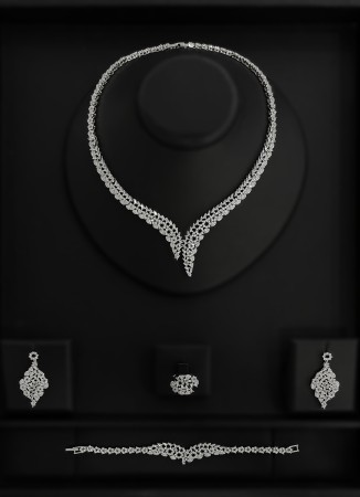 Zircon Set Necklace Wedding Henna Engagement Jewelry Set Models