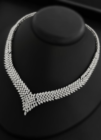 Zircon Set Necklace Wedding Henna Engagement Jewelry Set Models