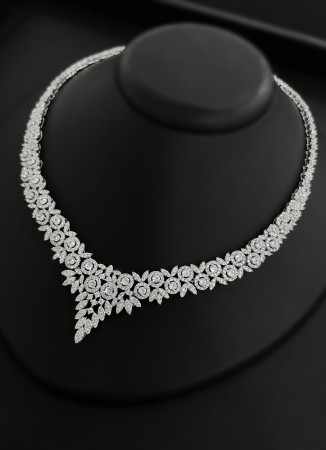 Zircon Set Necklace Wedding Henna Engagement Jewelry Set Models