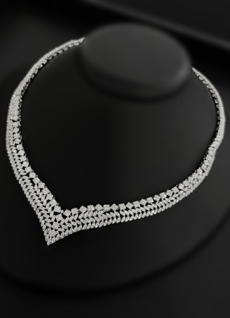 Zircon Set Necklace Wedding Henna Engagement Jewelry Set Models