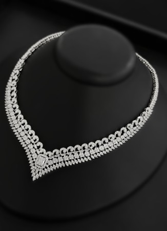 Zircon Set Necklace Wedding Henna Engagement Jewelry Set Models