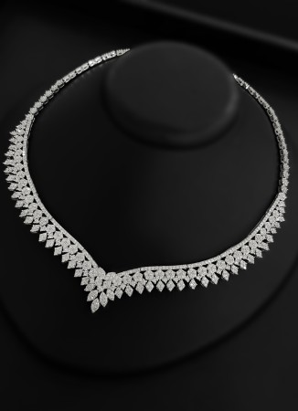 Zircon Set Necklace Wedding Henna Engagement Jewelry Set Models