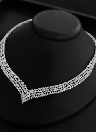 Zircon Set Necklace Wedding Henna Engagement Jewelry Set Models