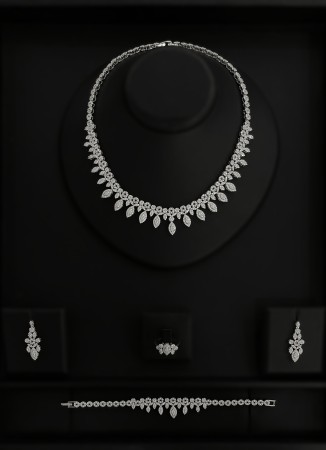 Zircon Set Necklace Wedding Henna Engagement Jewelry Set Models