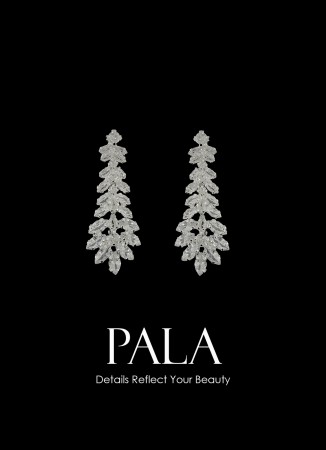 Zircon Stone Earrings Engagement Wedding Design Henna Stylish Earring Models