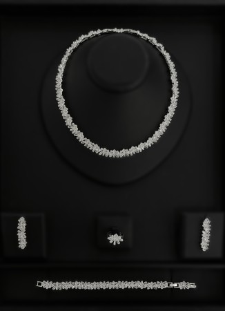 Zircon Set Necklace Wedding Henna Engagement Jewelry Set Models