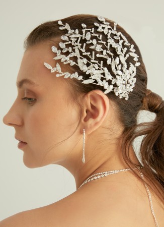 Zircon Stone Hair Accessories Models Design Wedding Henna Engagement Bride						