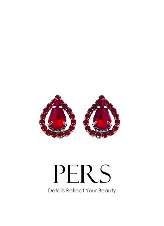 Crystal Stone Earrings Engagement Wedding Design Henna Stylish Earring Models