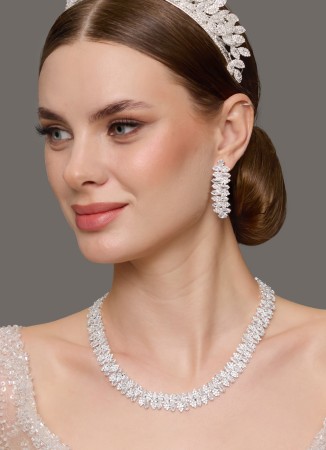 Set Necklace Wedding Henna Engagement Jewelry Set Models