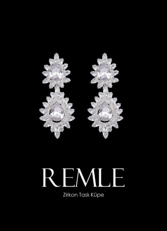 Zircon Stone Earrings Engagement Wedding Design Henna Stylish Earring Models
