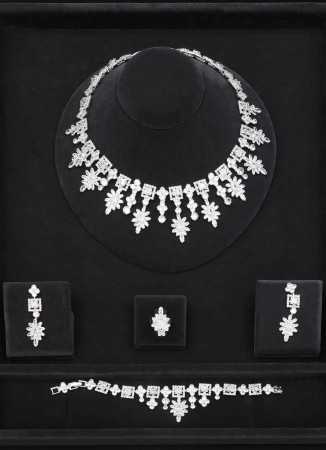 Zircon Set Necklace Wedding Henna Engagement Jewelry Set Models