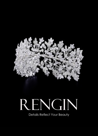 Zircon Stone Hair Accessories Models Wedding Henna Engagement Bride						