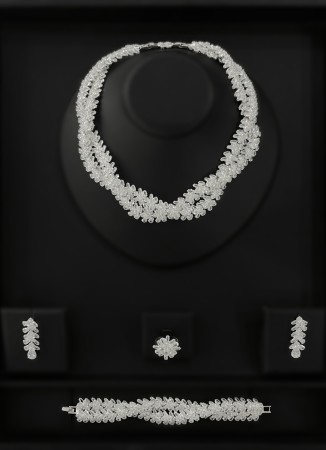 Zircon Set Necklace Wedding Henna Engagement Jewelry Set Models