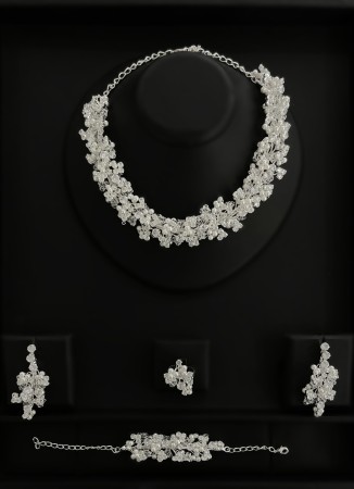 Zircon Set Necklace Wedding Henna Engagement Jewelry Set Models