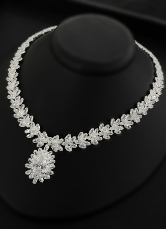 Zircon Set Necklace Wedding Henna Engagement Jewelry Set Models