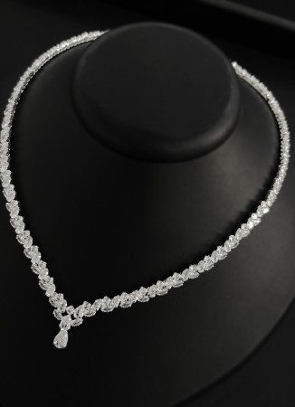 Zircon Set Necklace Wedding Henna Engagement Jewelry Set Models