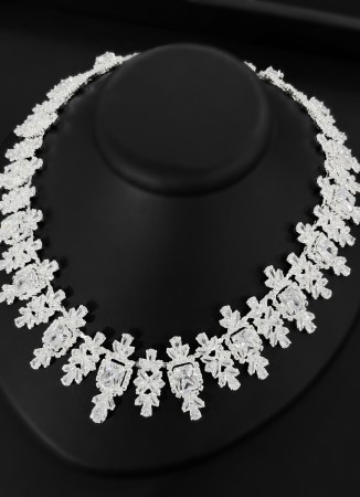 Zircon Set Necklace Wedding Henna Engagement Jewelry Set Models