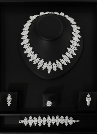 Zircon Set Necklace Wedding Henna Engagement Jewelry Set Models
