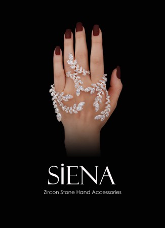 Adjustable Zircon Stone Hand Sword Henna Wedding Hand Accessories