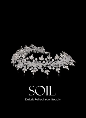 Crystal Stone Hair Accessory Models Wedding Henna Engagement Bride