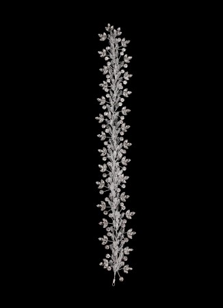 Crystal Stone Hair Accessory Models Wedding Henna Engagement Bride