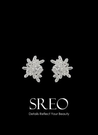 Zircon Stone Earrings Engagement Wedding Design Henna Stylish Earring Models