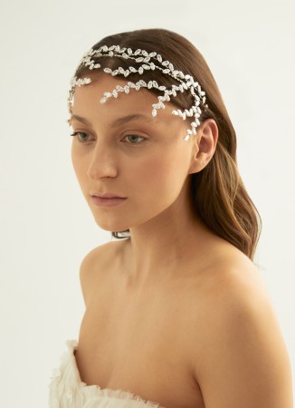 Zircon Stone Hair Accessory Models Design Wedding Henna Engagement Bride