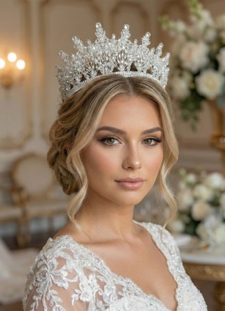 Bridal Crown Models Design Wedding Engagement Henna