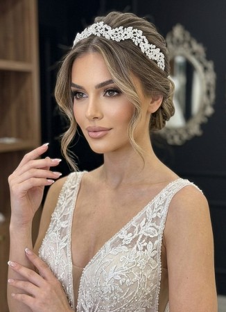 Zircon Stone Hair Accessories Models Design Wedding Henna Engagement Bride						