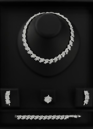 Zircon Set Necklace Wedding Henna Engagement Jewelry Set Models