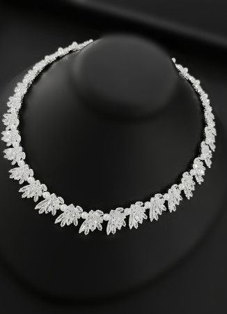 Zircon Set Necklace Wedding Henna Engagement Jewelry Set Models