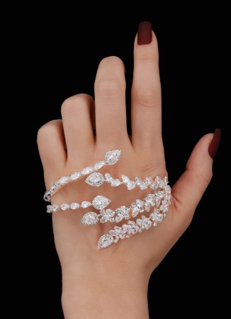 Adjustable Zircon Stone Hand Sword Henna Wedding Hand Accessories