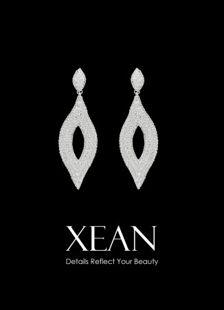 Zircon Stone Earrings Engagement Wedding Design Henna Earring Models Stylish Earrings