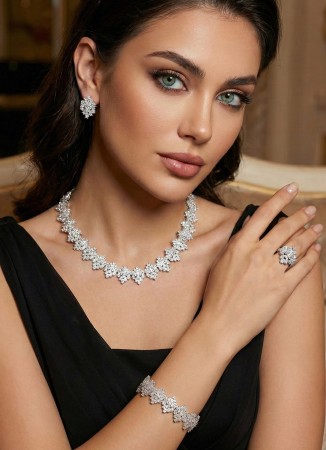 Set Necklace Wedding Henna Engagement Jewelry Set Models
