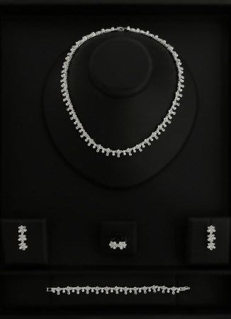 Zircon Set Necklace Wedding Henna Engagement Jewelry Set Models