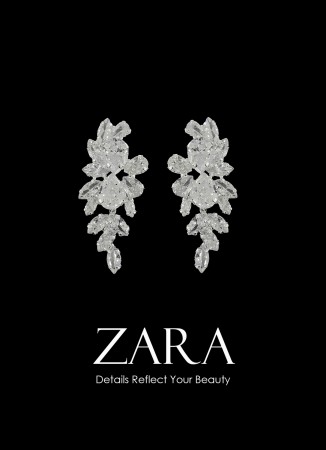 Zircon Stone Earrings Engagement Wedding Design Henna Earring Models Stylish Earrings