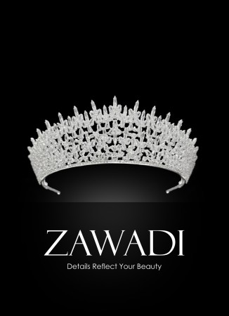 Bridal Crown Models Zircon Stone Wedding Engagement