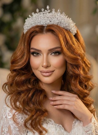 Bridal Crown Models Design Wedding Engagement Henna