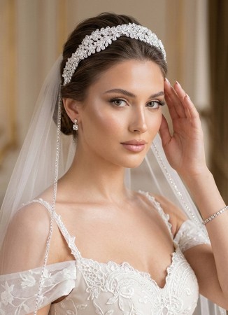 Zircon Stone Hair Accessories Models Design Wedding Henna Engagement Bride						