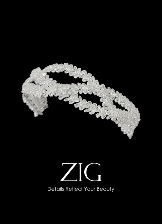 Zircon Stone Hair Accessories Models Design Wedding Henna Engagement Bride						