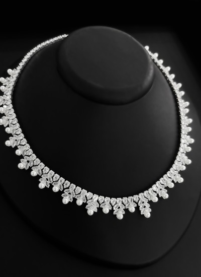 Zircon Set Necklace Wedding Henna Engagement Jewelry Set Models