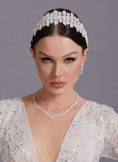 Zircon Stone Hair Accessories Models Design Wedding Henna Engagement Bride						