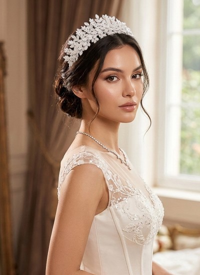 Zircon Stone Hair Accessories Models Design Wedding Henna Engagement Bride						