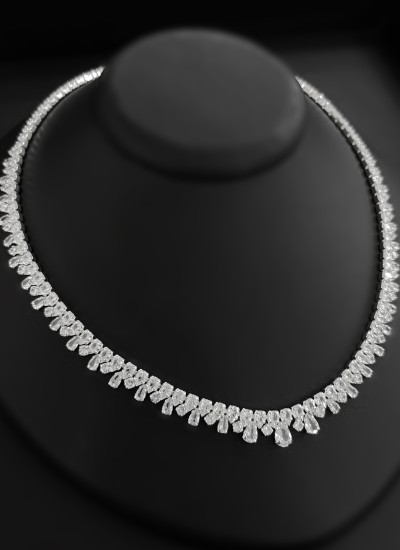 Zircon Set Necklace Wedding Henna Engagement Jewelry Set Models