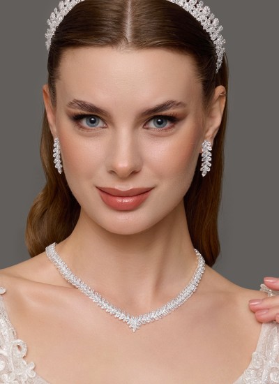 Set Necklace Wedding Henna Engagement Jewelry Set Models