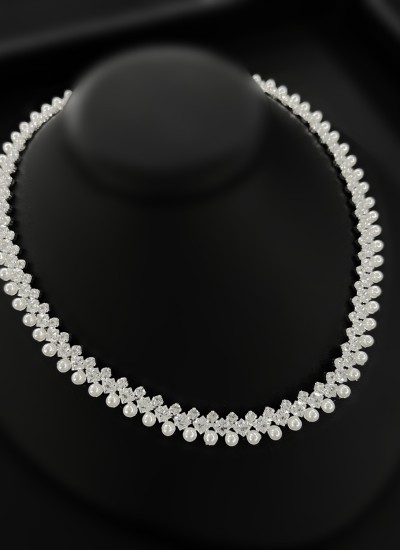 Zircon Set Necklace Wedding Henna Engagement Jewelry Set Models