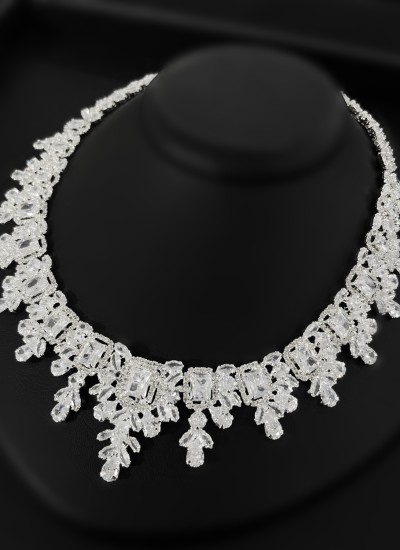 Zircon Set Necklace Wedding Henna Engagement Jewelry Set Models