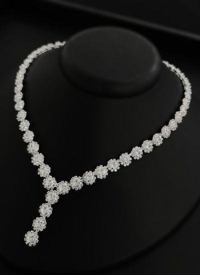 Zircon Set Necklace Wedding Henna Engagement Jewelry Set Models