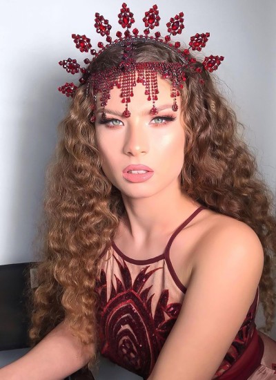 Bridal Henna Crown Hair Accessories Models Wedding Engagement