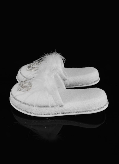 Bride Bride Slippers Party Bachelorette Feathered Slippers